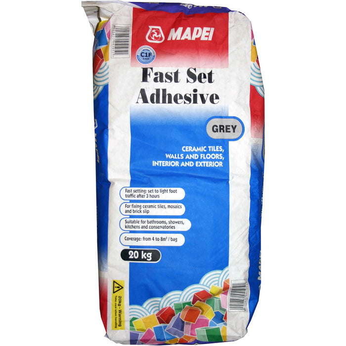 Mapei Super flexible Grey Tile Adhesive, 20kg