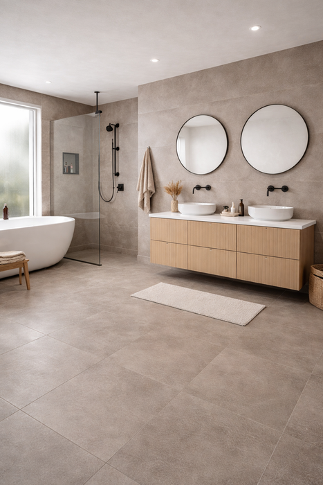 ELEMENTS TAUPE 33X90 PORCELAIN SPANISH WALL & FLOOR TILES
