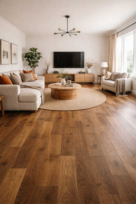Elka Caramel Oak UV Oiled Uniclic 14mm Engineered Realwood Flooring ELKA14CARAMEL