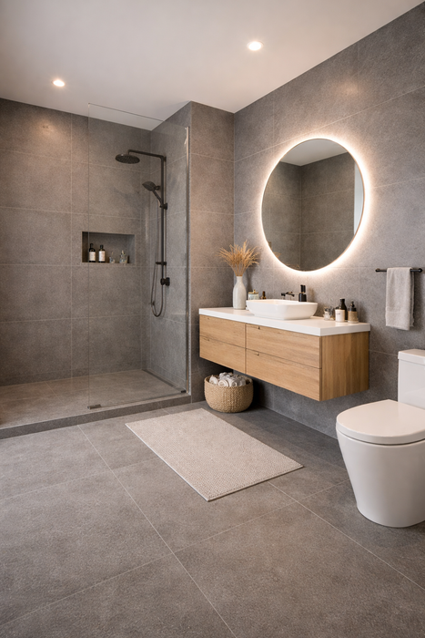 PARK GREY 59X120 PORCELAIN SPANISH WALL & FLOOR BATHROOM TILES