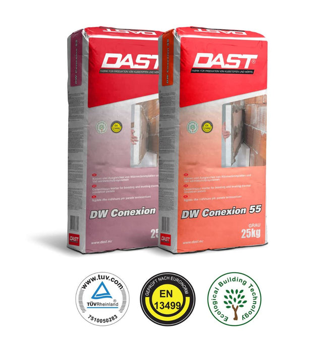 DW CONEXION 55 GREY 25 KG EP INSULATION CEMENT BASED ADHESIVE FOR THERMAL INSULATION EPS PANELS