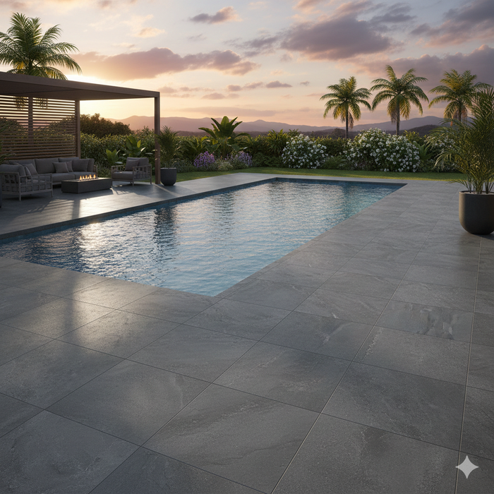 HALLEY SILVER 90X90 SPANISH PORCELAIN TILES INDOOR&OUTDOOR SUITABLE FOR BATHROOM AND KITCHEN