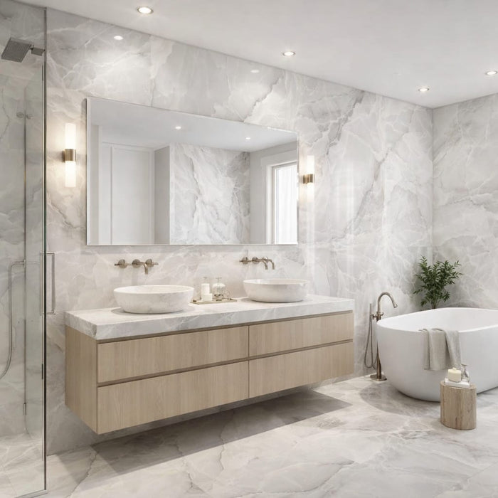 HARVEY WHITE POLISHED 120X120 PORCELAIN SPANISH FLOOR&WALL TILES