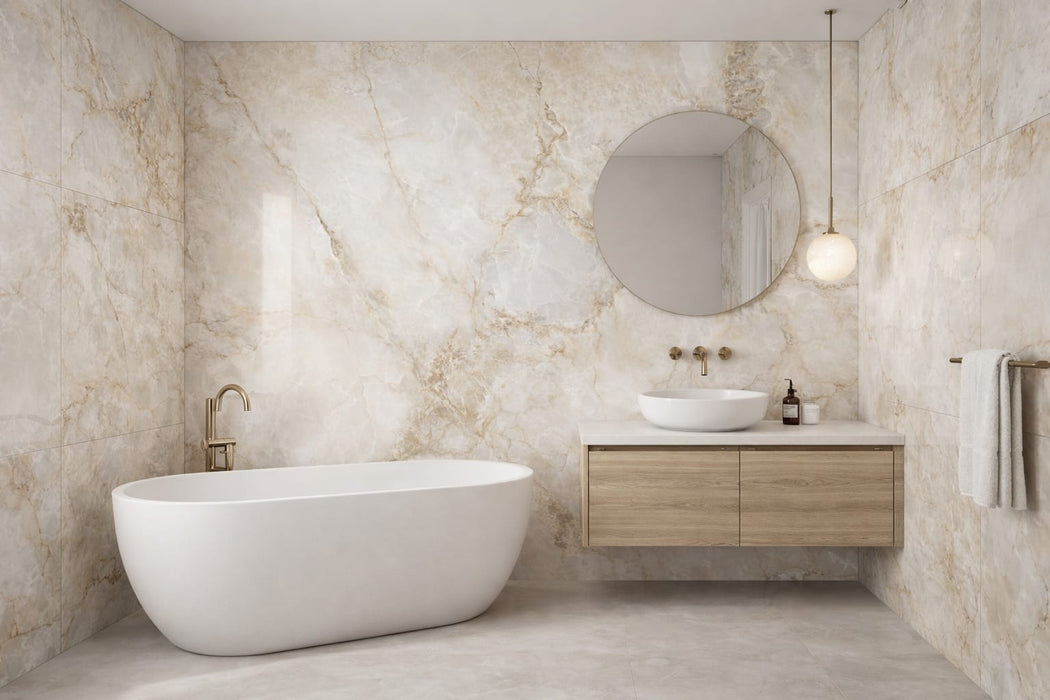 ONICE GOLD 120X120 PORCELAIN SPANISH WALL & FLOOR BATHROOM TILES