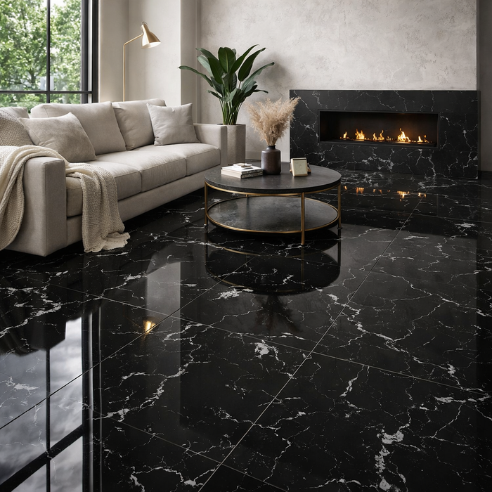 GENOVA NERO 59X120 PORCELAIN SPANISH WALL & FLOOR BATHROOM TILES