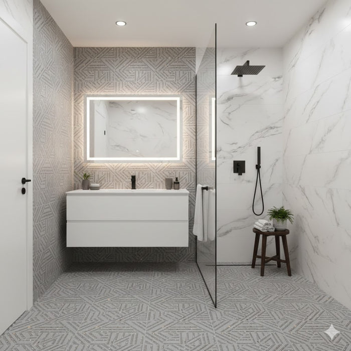 ODER MATTE 75x75 PORCELAIN SPANISH WALL & FLOOR BATHROOM TILES