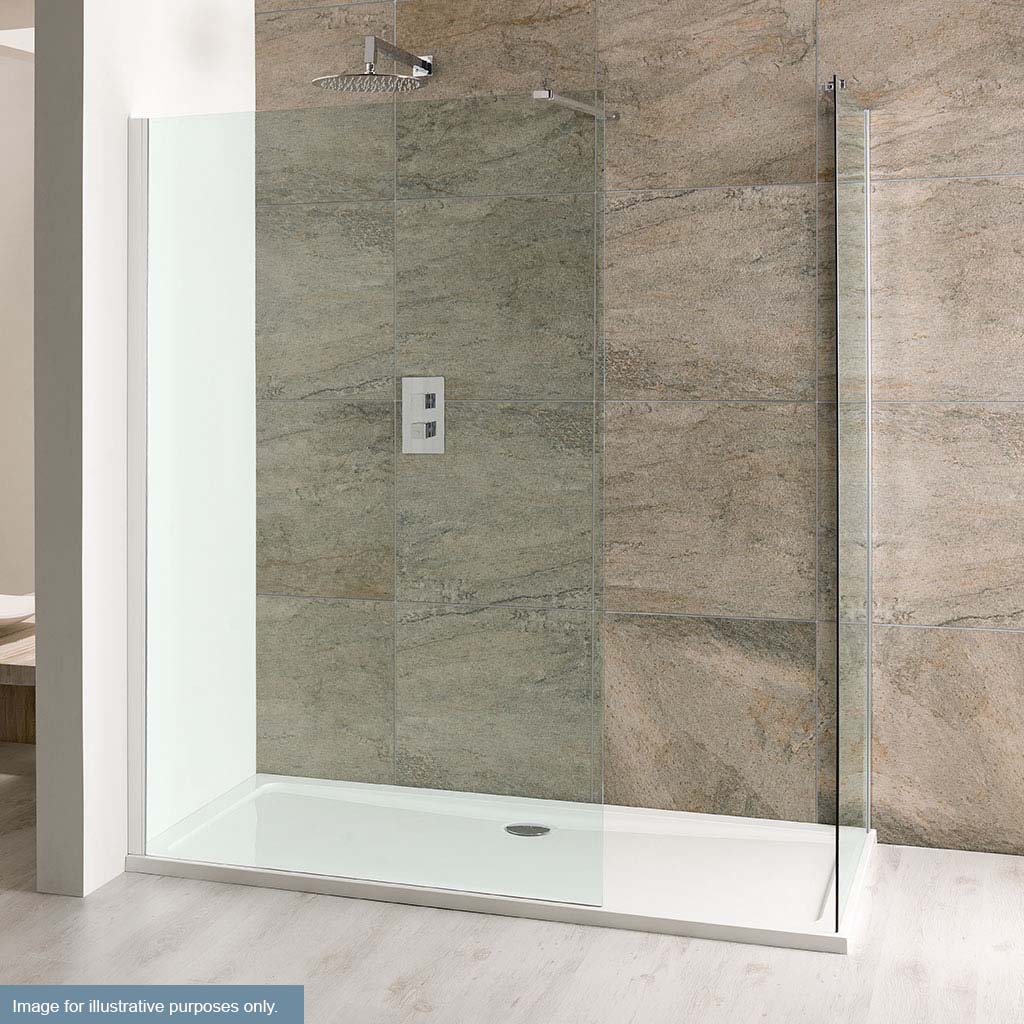 Volente Flipper Kit 1850 x 400 Chrome Profiles — Elite Tiles LTD