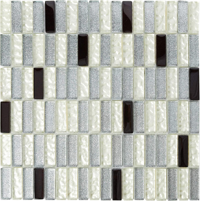 Homelux MOSAIC MM CALGARY, Silver and Aubergine, 30x30cm