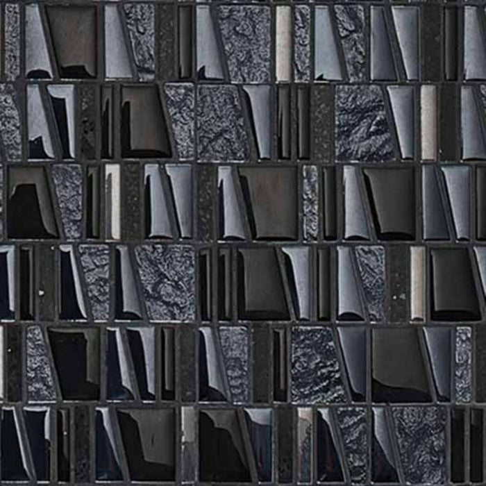 Asi Negro 30x31.5 Decorative Wall Mosaic Tiles Made In Spain