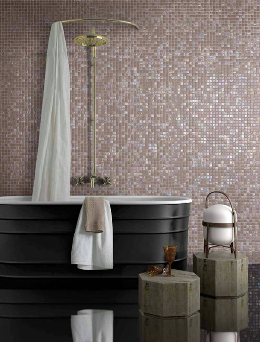 MOSAIC Bamboo Beige - Size 31.6x31.6 Swimming Pool Bathroom Kitchen Wall Floor Tiles