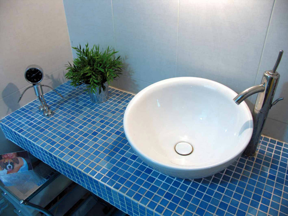 MOSAIC Br-2001 Azul Piscina Size 31.6x31.6 Swimming Pool Bathroom Kitchen Wall Floor Tiles