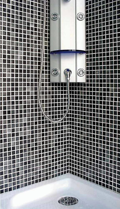 MOSAIC Br-9001 Negro Size 31.6x31.6 Swimming Pool Bathroom Kitchen Wall Floor Tiles