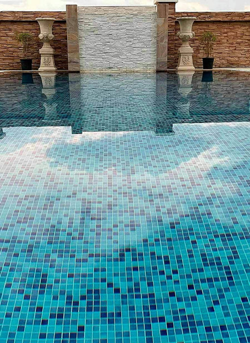 MOSAIC Combi-1-A ( Br-2001+Br-2002 ) - Size 31.6x31.6 Swimming Pool Bathroom Kitchen Wall Floor Tiles