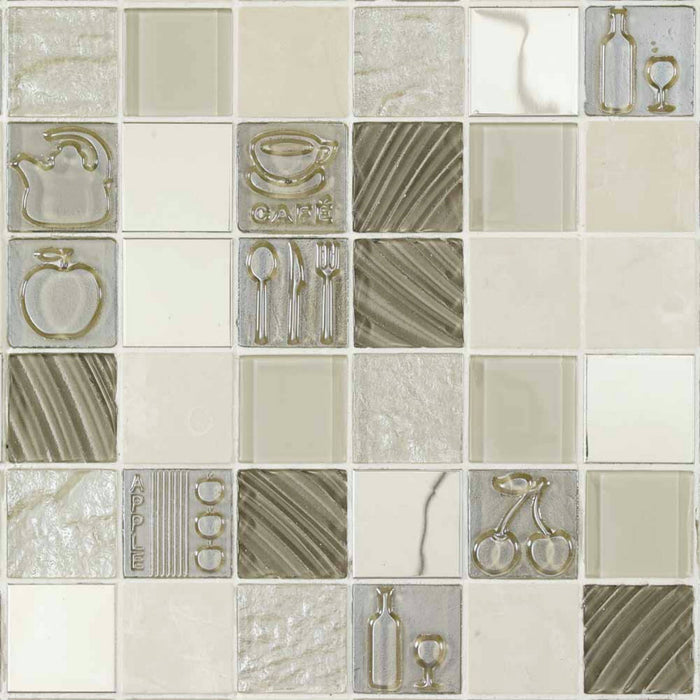 Kitchen Beige 30x30 Wall Decorative Mosaic Tiles