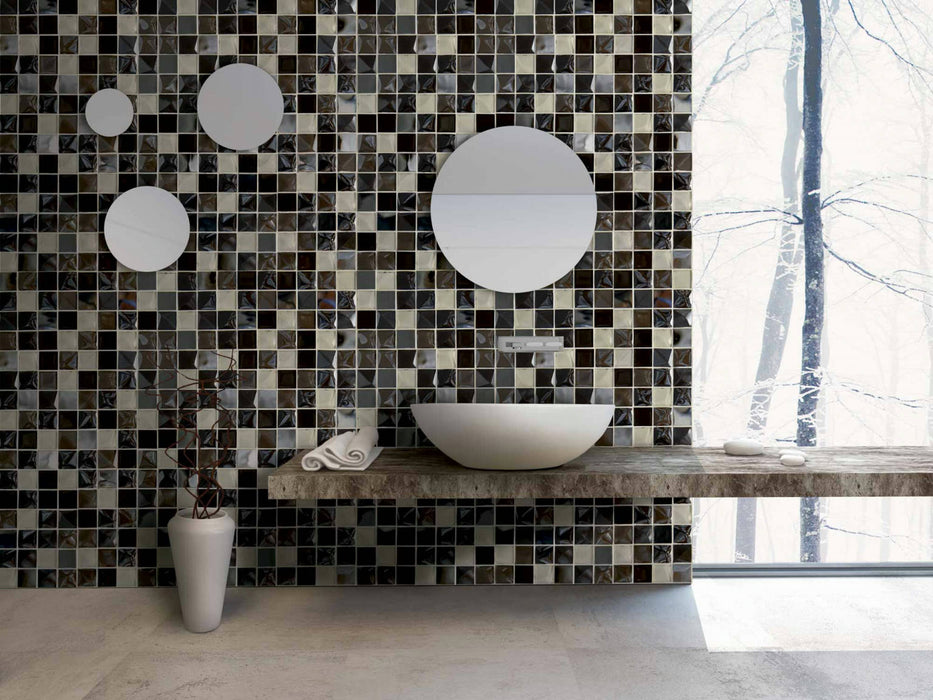 Kubic Chocolate 30x30 Wall Decorative Mosaic Tiles