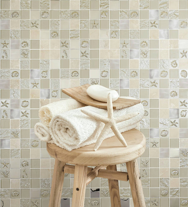 Marina Beige 30x30 Wall Decorative Mosaic Tiles