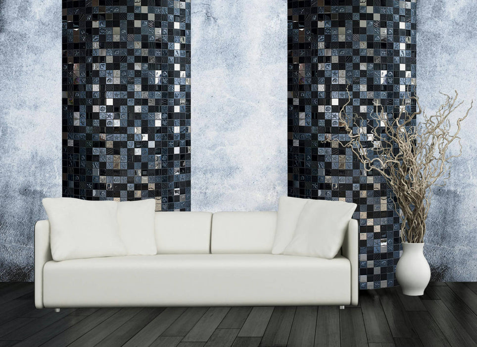 Marina Negro 30x30 Wall Decorative Mosaic Tiles