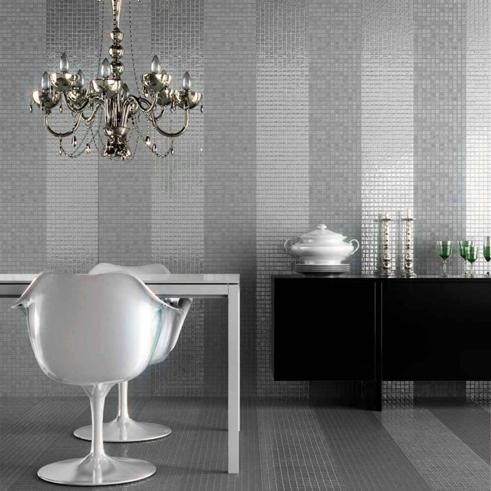 MOSAIC Metalico Inox - Size 31.6x31.6 Swimming Pool Bathroom Kitchen Wall Floor Tiles