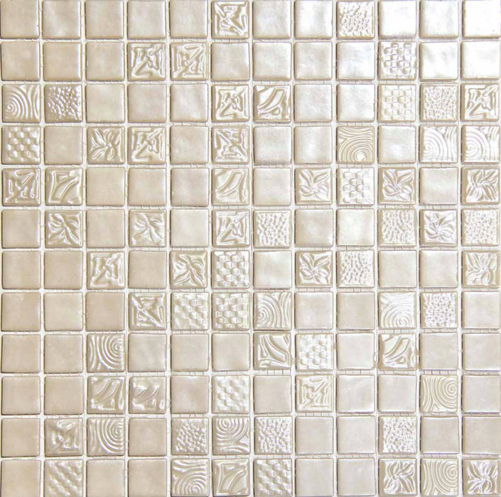 MOSAIC Pandora Vainiglia 50% - Size 31.6x31.6 Swimming Pool Bathroom Kitchen Wall Floor Tiles