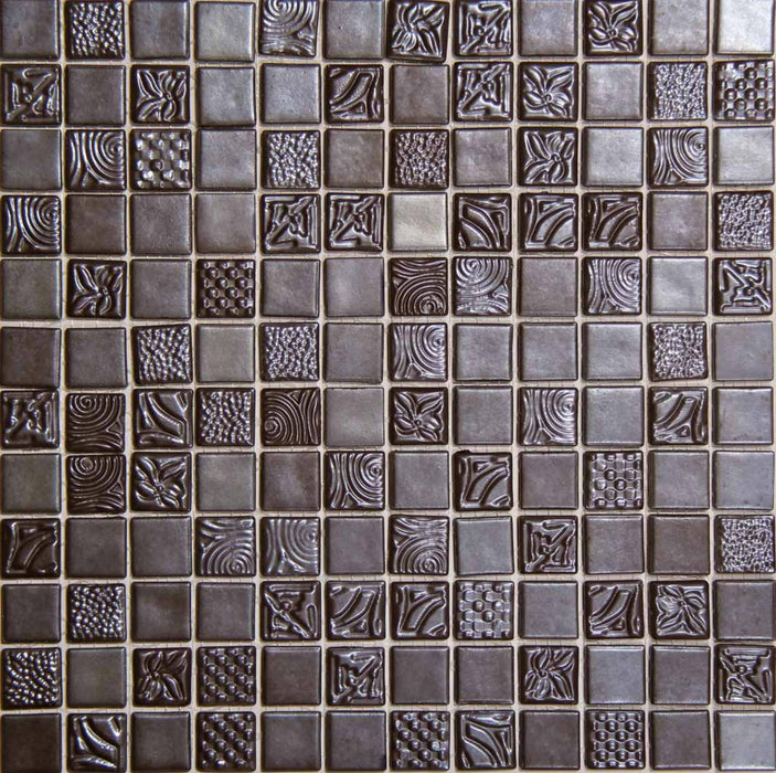 MOSAIC Pandora Wengue 50% - Size 31.6x31.6 Swimming Pool Bathroom Kitchen Wall Floor Tiles