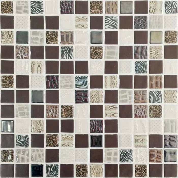 MOSAIC Safari Marron - Size 31.6x31.6 Swimming Pool Bathroom Kitchen Wall Floor Tiles
