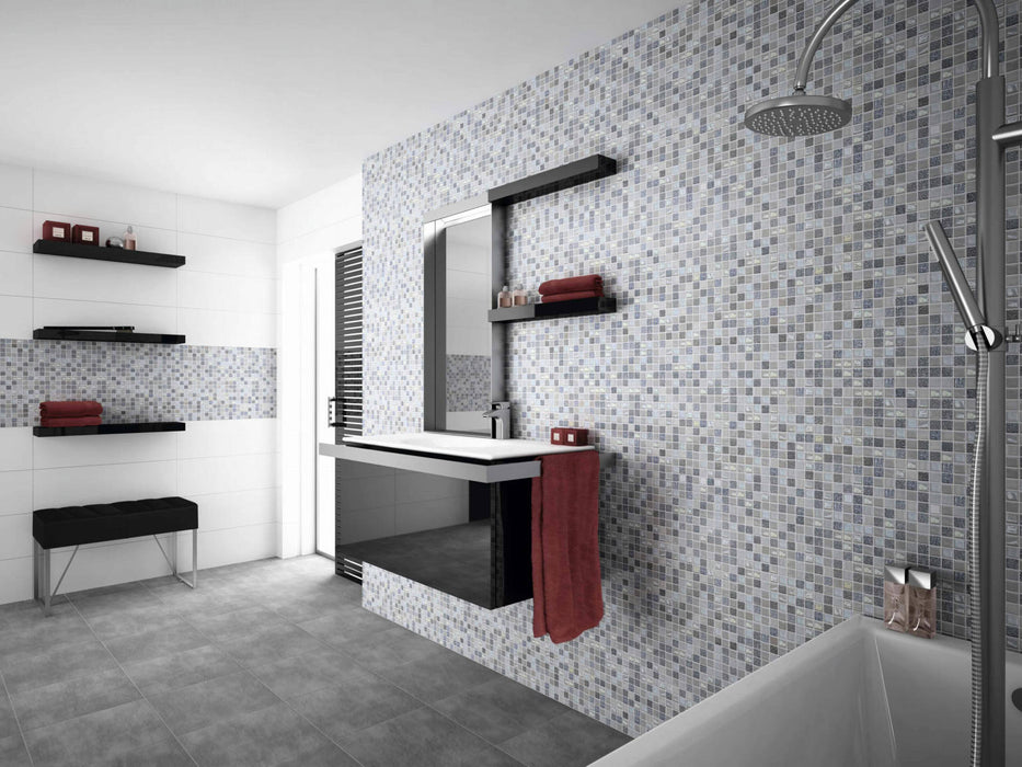 MOSAIC Sundance Plata - Size 31.6x31.6 Swimming Pool Bathroom Kitchen Wall Floor Tiles
