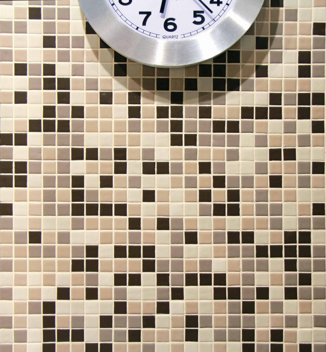 MOSAIC Urban Coffee - Size 31.6x31.6 Swimming Pool Bathroom Kitchen Wall Floor Tiles